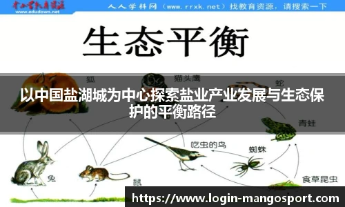 以中国盐湖城为中心探索盐业产业发展与生态保护的平衡路径