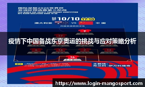 疫情下中国备战东京奥运的挑战与应对策略分析